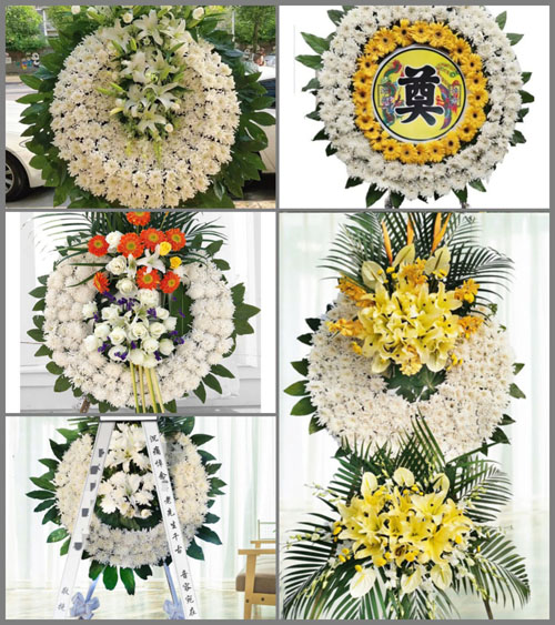 山东青岛胶州市张应镇陡岭后村花圈速递